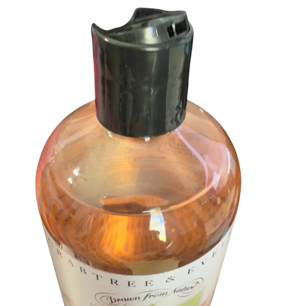 Crabtree & Evelyn Sweet Almond Oil Black Cap Bath & Shower Gel Full Size 16.9 oz